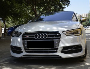 S3 RS3 Grill For Audi A3 S3 8V RS3 Quattro Hex Mesh Front Bumper Hood Grille