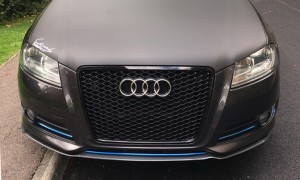 RS3 Front grille for Audi A3 8P Chrome black car bumper hood grille