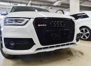 RSQ3 SQ3 style front honeycomb grille for Audi Q3 SQ3 2013-2015 upgrade grill
