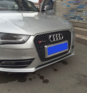 Upgrade Audin Rss Rs4 Style pito i luma Grille Herx Mesh Honeycum Hood Boall Barll Fetaui As4 B8.5