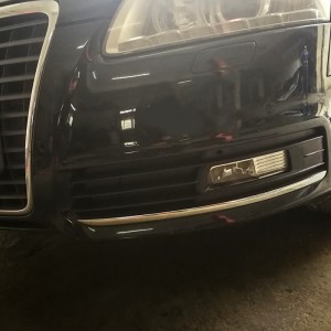 HONEYCOMB Front Bumper Fog Light Lamp Grille Cover For Audi A6 C6 S-Line 09-11