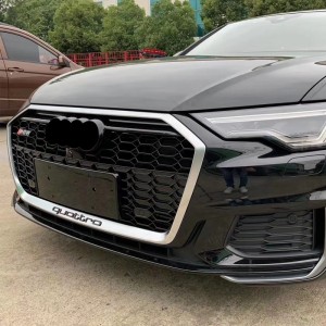 RS6 front bumper grille for audi A6 A6L S6 C8 honeycomb grill