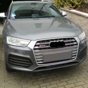 RSQ3 SQ3 ABS AUTO griyaj pou Audi Q3 2016-2019 radyatè siwo myèl griy devan grill eksepsyonèl