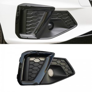 RS4 fog light grill for Audi A4 Original Sline car ABS honeycomb fog grille 20-23