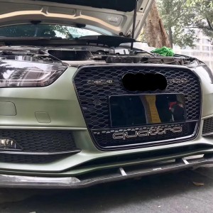 Upgrade Audin Rss Rs4 Style pito i luma Grille Herx Mesh Honeycum Hood Boall Barll Fetaui As4 B8.5