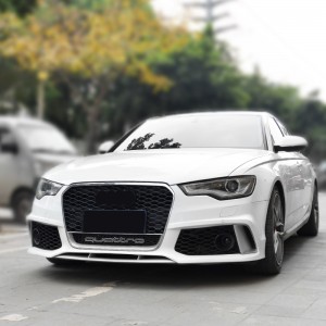 RS6 Front grill for Audi A6 S6 C7 center honeycomb grille