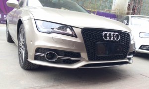 RS7 S7 front bumper grille quattro For Audi A7 S7 C7 center honeycomb grill