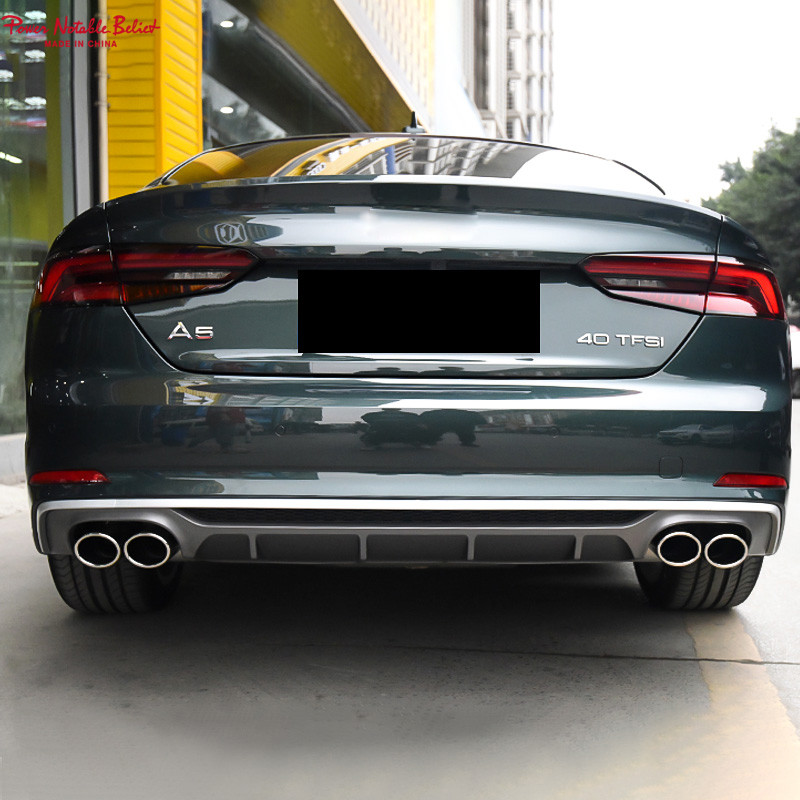Audi A5 rear diffuer pipe modify to S5 style RS5 b9 2017-2019 6