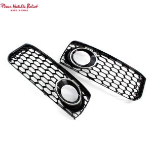 Honeycomb fog lamp grill for Audi A5 B8 S-line S5 09-11