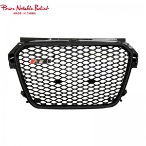 RS1 front grill for Audi A1 S1 8X 2011-2015 honeycomb hood bumper grille