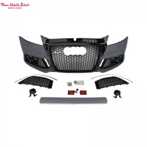 RS3 Auto Body kit For Audi A3 S3 8P bumper with grill front lip Sedan Hatchback