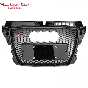 RS3 Front grille for Audi A3 8P Chrome black car bumper hood grille
