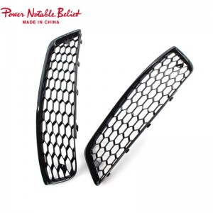 RS3 Led Fog lamp cover honeycomb Grills for audi A3 8P 2007-2012