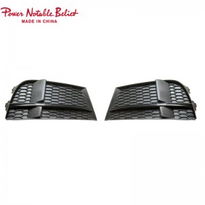 RS3 fog lamp grill for Audi A3 S-line or S3 Honeycomb style Sedan Hatchback 17-19