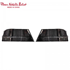 RS3 fog lamp grill for Audi A3 S-line or S3 Honeycomb style Sedan Hatchback 17-19