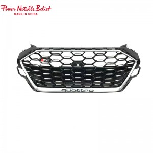 RS4 B9.5 Front grill fit for Audi A4 S4 honeycomb bumper grille with bracket