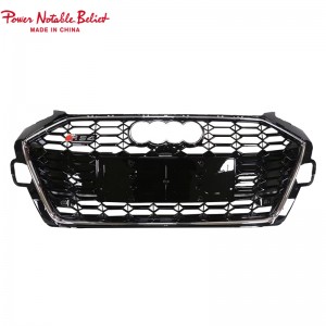RS4 B9.5 Front grill fit for Audi A4 S4 honeycomb bumper grille with bracket