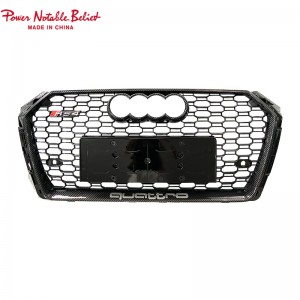 S4 RS4 car grill for Audi A4 S4 B9 honeycomb front bumper grille facelift auto grills
