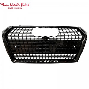 S4 RS4 car grill for Audi A4 S4 B9 honeycomb front bumper grille facelift auto grills