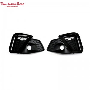 RS4 fog light grill for Audi A4 Original Sline car ABS honeycomb fog grille 20-23