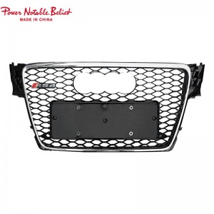 RS4 front grill for Audi A4 S4 B8 honeycomb mesh bumper grille RS quattro