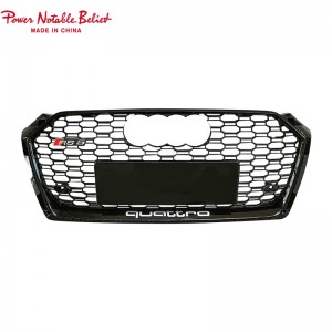 RS5 honeycomb grill for Audi A5 S5 B9 Auto parts front grille ABS material