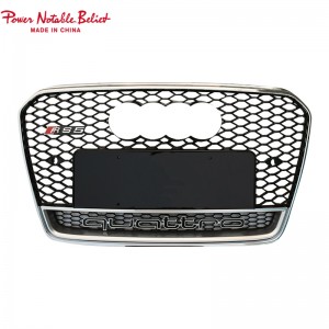 RS5 style front bumper grill for Audi A5 S5 B8.5 honeycomb grill RS frame quattro