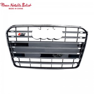 RS5 style front bumper grill for Audi A5 S5 B8.5 honeycomb grill RS frame quattro