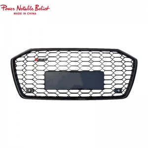 RS6 front bumper grille for audi A6 A6L S6 C8 honeycomb grill