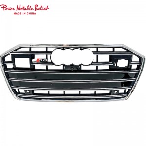 RS6 front bumper grille for audi A6 A6L S6 C8 honeycomb grill