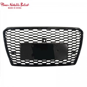 RS7 S7 front bumper grille quattro For Audi A7 S7 C7 center honeycomb grill