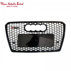 RS7 S7 front bumper grille quattro For Audi A7 S7 C7 center honeycomb grill