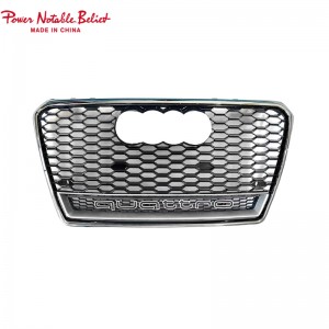 RS7 S7 front bumper grille quattro For Audi A7 S7 C7 center honeycomb grill