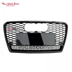 RS7 S7 front bumper grille quattro For Audi A7 S7 C7 center honeycomb grill