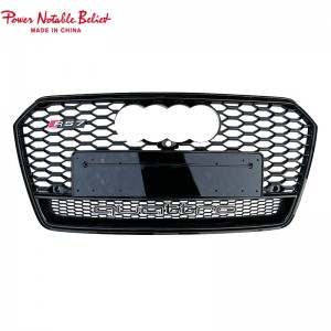 RS7 auto front grille for Audi A7 S7 C7.5 ABS material honeycomb car grill