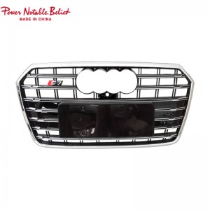 RS7 auto front grille for Audi A7 S7 C7.5 ABS material honeycomb car grill