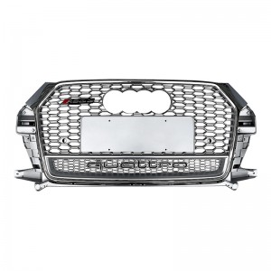RSQ3 SQ3 ABS AUTO griyaj pou Audi Q3 2016-2019 radyatè siwo myèl griy devan grill eksepsyonèl