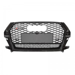 RSQ3 SQ3 ABS AUTO griyaj pou Audi Q3 2016-2019 radyatè siwo myèl griy devan grill eksepsyonèl