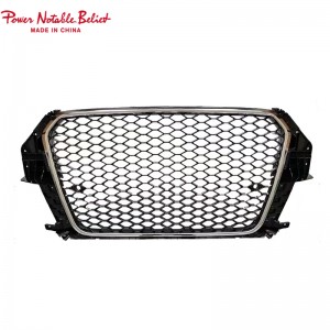 RSQ3 SQ3 style front honeycomb grille for Audi Q3 SQ3 2013-2015 upgrade grill