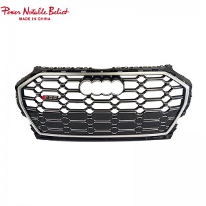 RSQ5 SQ5 front honeycomb radiator grill for Audi Q5 SQ5 2022-2025 mesh bumper grille
