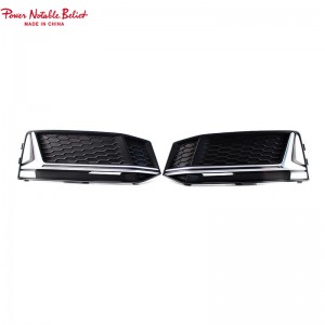 S4 honeycomb Fog lamp grill for Audi A4 With ACC Holes 17-19