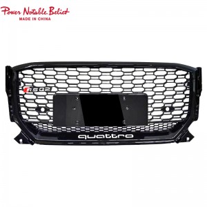 SQ2 RSQ2 front bumper grille for Audi Q2 Q2L 2018-2020 center honeycomb grill quattro