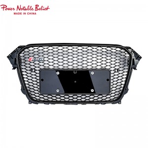 Upgrade Audin Rss Rs4 Style pito i luma Grille Herx Mesh Honeycum Hood Boall Barll Fetaui As4 B8.5