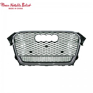 Upgrade Audin Rss Rs4 Style pito i luma Grille Herx Mesh Honeycum Hood Boall Barll Fetaui As4 B8.5