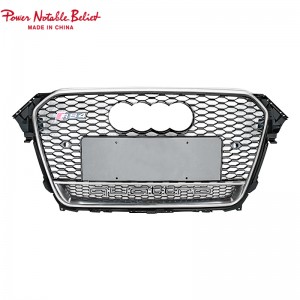 Upgrade Audin Rss Rs4 Style pito i luma Grille Herx Mesh Honeycum Hood Boall Barll Fetaui As4 B8.5