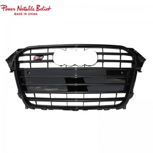 Upgrade Audin Rss Rs4 Style pito i luma Grille Herx Mesh Honeycum Hood Boall Barll Fetaui As4 B8.5