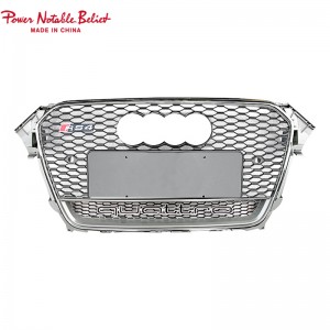 Upgrade Audin Rss Rs4 Style pito i luma Grille Herx Mesh Honeycum Hood Boall Barll Fetaui As4 B8.5