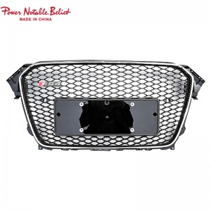 Upgrade Audin Rss Rs4 Style pito i luma Grille Herx Mesh Honeycum Hood Boall Barll Fetaui As4 B8.5