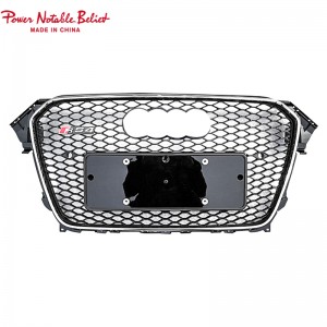 Upgrade Audin Rss Rs4 Style pito i luma Grille Herx Mesh Honeycum Hood Boall Barll Fetaui As4 B8.5