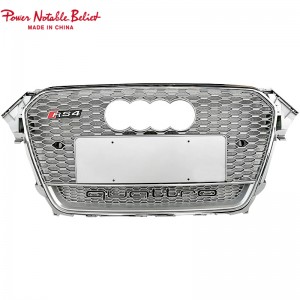 Upgrade Audin Rss Rs4 Style pito i luma Grille Herx Mesh Honeycum Hood Boall Barll Fetaui As4 B8.5